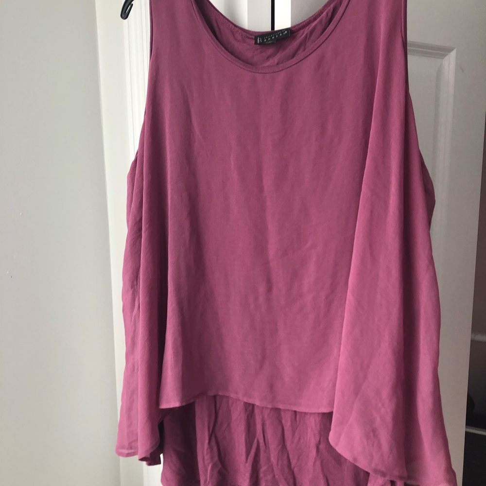 Layered pink tank